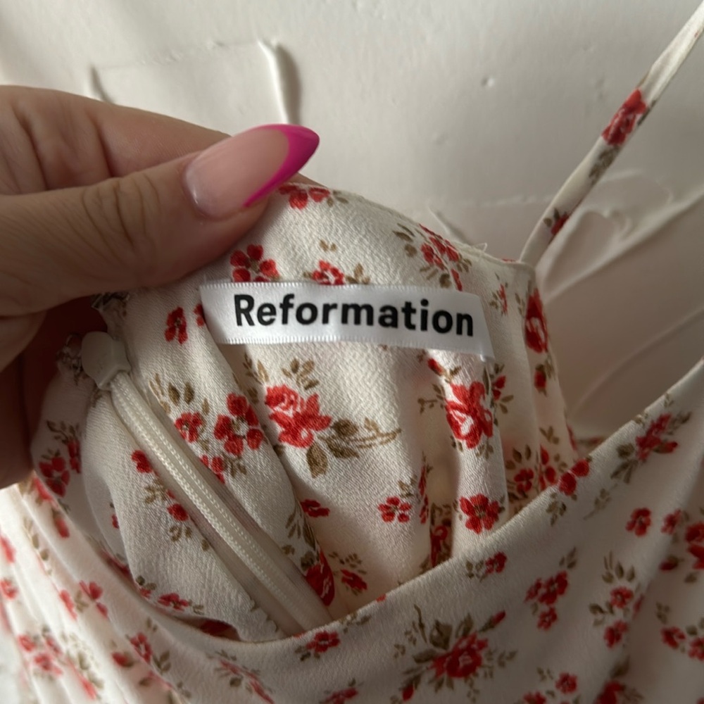 Reformation Bisque Mini Dress in Floral Colette Print - Picture 3 of 6